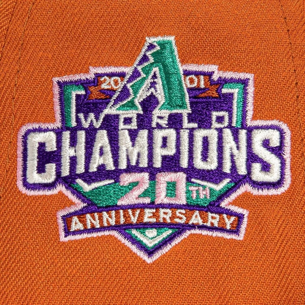 Arizona Diamondbacks 20th Anniversary Patch Orange 59Fifty NewEra Fitted 7 1/4
